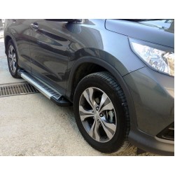 Боковые пороги Line (2 шт., алюминий) для Honda CRV 2012-2016 гг