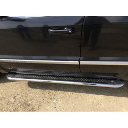 Боковые пороги Maydos V2 (2 шт, нерж) для Toyota Highlander 2013-2019 гг