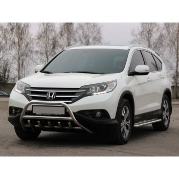 Передняя защита WT003 (нерж.) для Honda CRV 2012-2016 гг