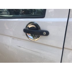 Накладки під ручки OmsaLine - Італійська нержавіюча сталь, 4 шт для Volkswagen Caddy 2010-2015 рр