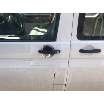 Накладки під ручки (нерж) OmsaLine - Італійська нержавіюча сталь, 4 шт для Volkswagen T5 Transporter 2003-2010 рр Накладки під ручки (нерж) OmsaLine - Італійська нержавіюча сталь, 4 шт для Volkswagen T5 Transporter 2003-2010 рр