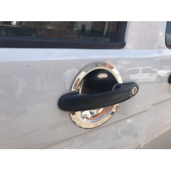 Накладки під ручки (нерж) OmsaLine - Італійська нержавійка, 3 шт для Volkswagen T5 Caravelle 2004-2010 рр