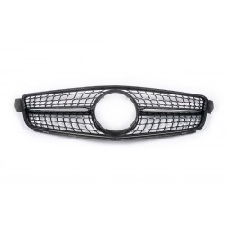Передняя решетка Diamond Black для Mercedes C-class W204 2007-2015 гг
