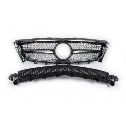 Передняя решетка 2011-2014 (Diamond Silver) для Mercedes CLS C218