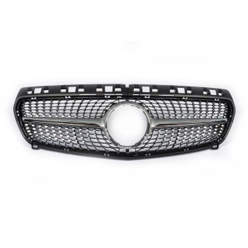 Передняя решетка Diamond Silver (2012-2015) для Mercedes A-сlass W176