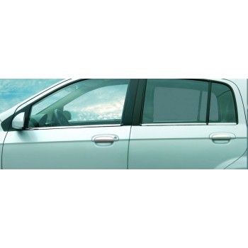 Зовнішня окантовка стекол (6 шт, нерж.) OmsaLine - Італійська нержавійка для Hyundai Getz