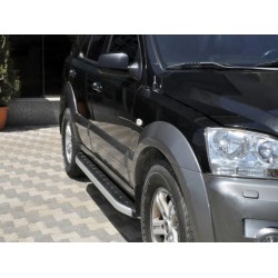 Боковые пороги Fullmond (2 шт, алюм.) для Kia Sorento I BL 2002-2009 гг