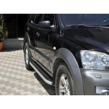 Бокові пороги Fullmond (2 шт., алюм.) для Kia Sorento I BL 2002-2009 рр