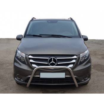 Кенгурятник WT006 (нерж.) для Mercedes Vito/V-class W447 2014- гг
