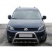 Кенгурятник WT003 (нерж) 50мм для Volkswagen Caddy 2010-2015 гг