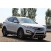 Передняя дуга WT003 (нерж.) для Hyundai Santa Fe 3 2012-2018 гг