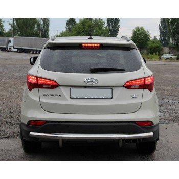Задняя дуга AK002 (нерж.) для Hyundai Santa Fe 3 2012-2018 гг