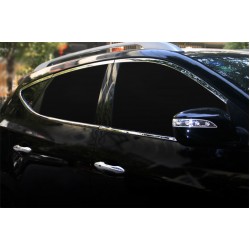 Полная окантовка стекол (10 шт, нерж.) для Hyundai IX-35 2010-2015 гг