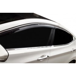 Полная окантовка стекол (10 шт, нерж.) для Hyundai Elantra (MD/UD) 2011-2015 гг