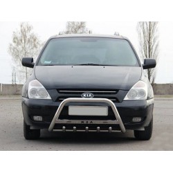 Кенгурятник WT004 (нерж) для Kia Carnival 2002-2013 гг