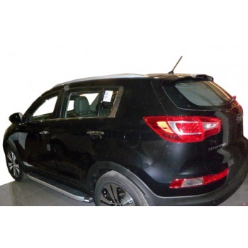 Боковые пороги Fullmond (2 шт, алюм.) для Kia Sportage 2010-2015 гг