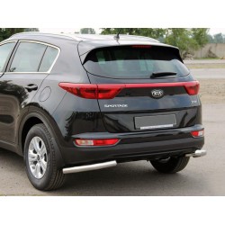 Задняя защита уголки AK003 (нерж) для Kia Sportage 2015-2021 гг