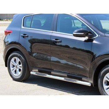 Боковые трубы BB002 (2 шт, нерж) для Kia Sportage 2015-2021 гг Боковые трубы BB002 (2 шт, нерж) для Kia Sportage 2015-2021 гг