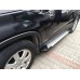 Бокові пороги Allmond Grey (2 шт., алюм.) 2013-2016 для Kia Sorento II XM рр