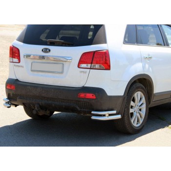 Задні подвійні куточки AK003-подвійний (нерж.) для Kia Sorento II XM 2009-2014 рр