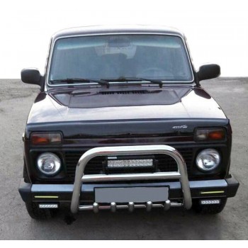 Кенгурятник QT006 (нерж.) для Lada Niva и Urban
