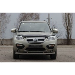 Передняя защита ST014 (нерж) 51/42 мм для Lifan X60