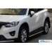 Бокові пороги KB001 (нерж) 60 мм для Mazda CX-3 2015- рр