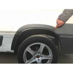 Накладки на арки (4 шт, черные) Металлические для Citroen Jumper 2007-2025 гг