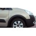 Накладки на арки (4 шт, черные) 1 боковая дверь, Металл для Peugeot Partner Tepee 2008-2018 гг
