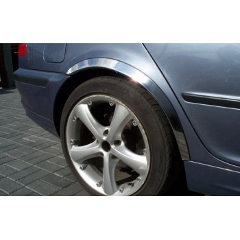 Накладки на арки (4 шт, нерж) для BMW 3 серия E-46 1998-2006 гг