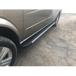 Боковые пороги Duru (2 шт., алюминий) Короткая (short) и Средняя (long) для Mercedes Vito W639 2004-2014 гг