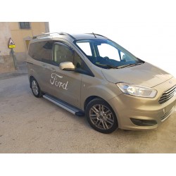 Бокові пороги Maya V2 (2 шт., алюміній) для Ford Courier 2014-2023 рр