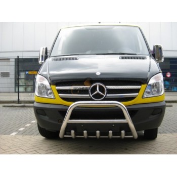 Кенгурятник WT003 (нерж.) 51мм, без надписи для Mercedes Sprinter W906 2006-2018 гг