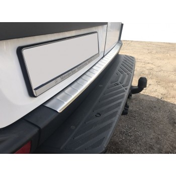 Накладка на бампер задний МАТОВАЯ (Omsa, нерж.) для Mercedes Sprinter W906 2006-2018 гг Накладка на бампер задний МАТОВАЯ (Omsa, нерж.) для Mercedes Sprinter W906 2006-2018 гг