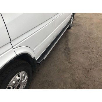 Бокові пороги Maya (2 шт., алюміній) Середня база для Volkswagen LT 1995-2006 рр