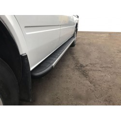 Бокові пороги Duru (2 шт., Алюміній) Довга база для Mercedes Sprinter W901/902/903/904/905 1995-2006 рр
