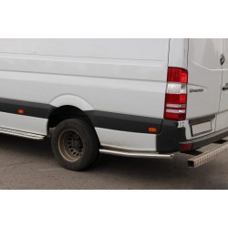 Бічні труби за заднім колесом (2 шт., нерж) Коротка база, 60мм для Volkswagen Crafter 2006-2016 рр