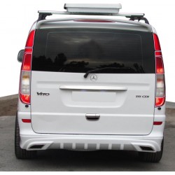 Накладка на задний бампер AMG (под покраску) Средняя-Длинная базы для Mercedes Vito W639 2004-2014 гг