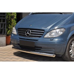 Губа нижня одинарна ST008 (нерж) 2004-2011, 70мм для Mercedes Viano рр