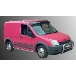 Козирьок на лобове скло (чорний глянець, 5мм) для Ford Connect 2002-2006 рр