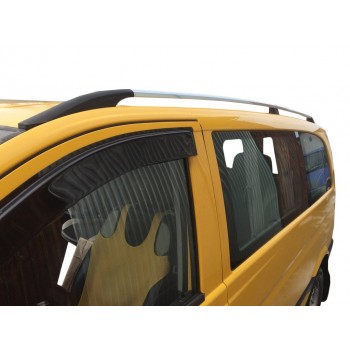 Рейлінги Хром DDU (пласт. ніжки) Коротка база (SHORT) для Mercedes Vito W639 2004-2014 рр
