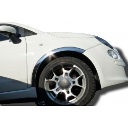 Накладки на арки (4 шт, нерж) для Fiat 500/500L