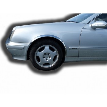 Накладки на арки (4 шт, нерж) для Mercedes CLK W208 1997-2002 гг