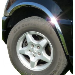 Накладки на арки (4 шт, нерж) для Mercedes ML W163