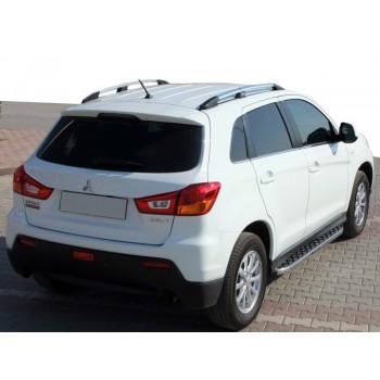Боковые пороги BlackLine (2 шт, алюминий) для Mitsubishi Eclipse Cross