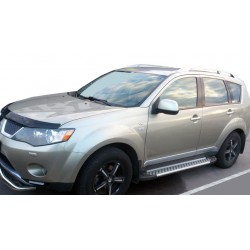Боковые пороги X5-тип (2 шт, алюм.) для Peugeot 4007