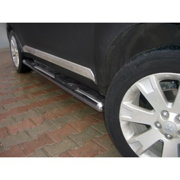 Боковые трубы (2 шт., нерж.) для Mitsubishi Outlander 2006-2012 гг Боковые трубы (2 шт., нерж.) для Mitsubishi Outlander 2006-2012 гг