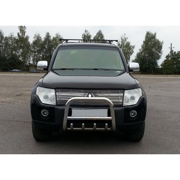 Кенгурятник QT006 (нерж.) 51 мм для Mitsubishi Pajero Wagon III
