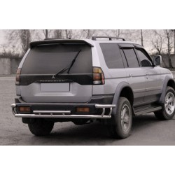 Задняя защита AK005-2 (нерж) для Mitsubishi Pajero Sport 1996-2007 гг