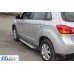 Боковые пороги X5-тип (2 шт, алюм.) для Peugeot 4008